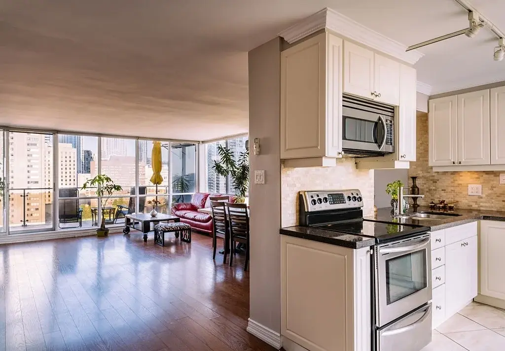 Kitchen island layout transformation showing improved functionality and storage