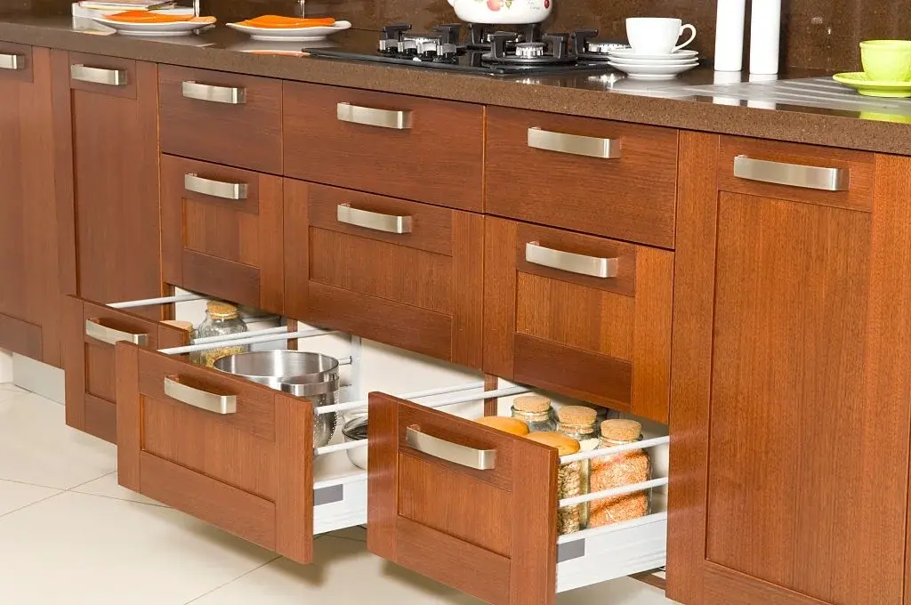 Kitchen storage organization solutions with custom cabinets and organizational systems