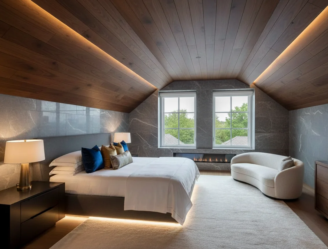 Attic Renovation Houston - Bedroom Conversion with Natural Light and Custom Storage